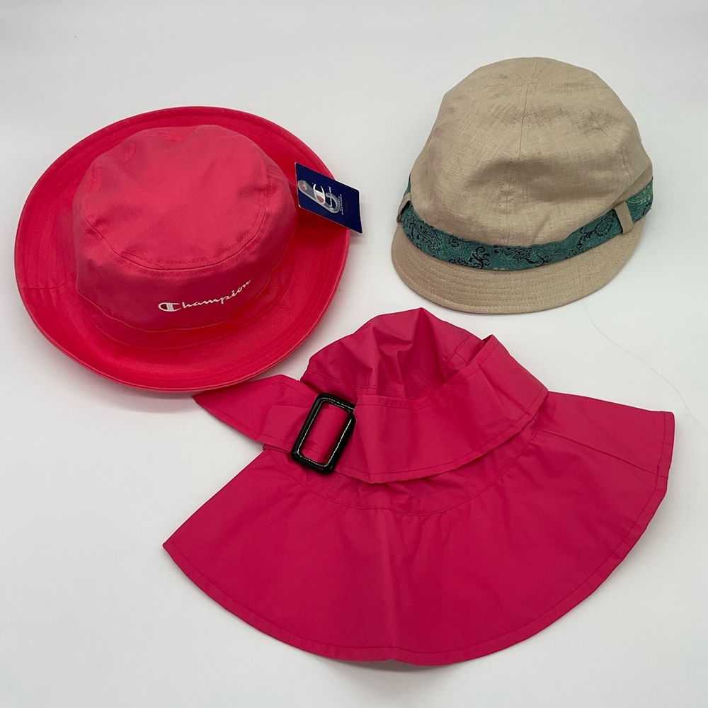 Hat Bundle: NWT Champion Bucket Hat Plus Two More